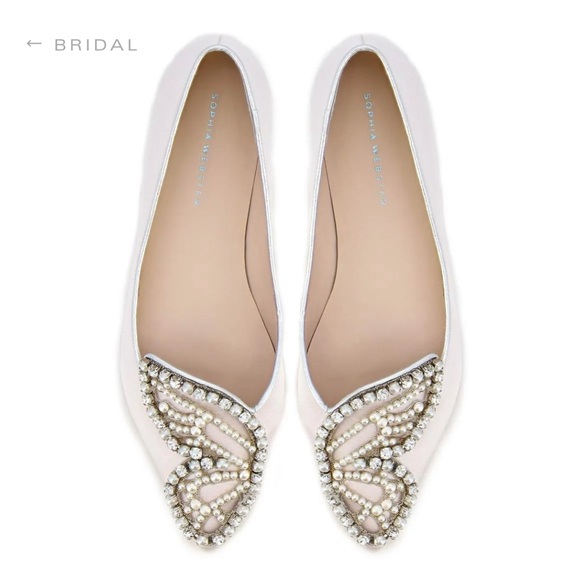 Worn once - Sophia Webster Wifey For Lifey Wedding Flats 36.5 - US 6 - Picture 3 of 15